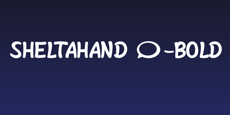 SheltaHand*-Bold Social Header