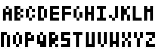 Shelter Code フォント 大文字