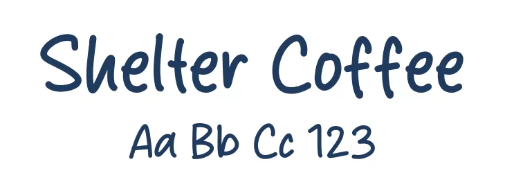 Shelter Coffee Schriftart