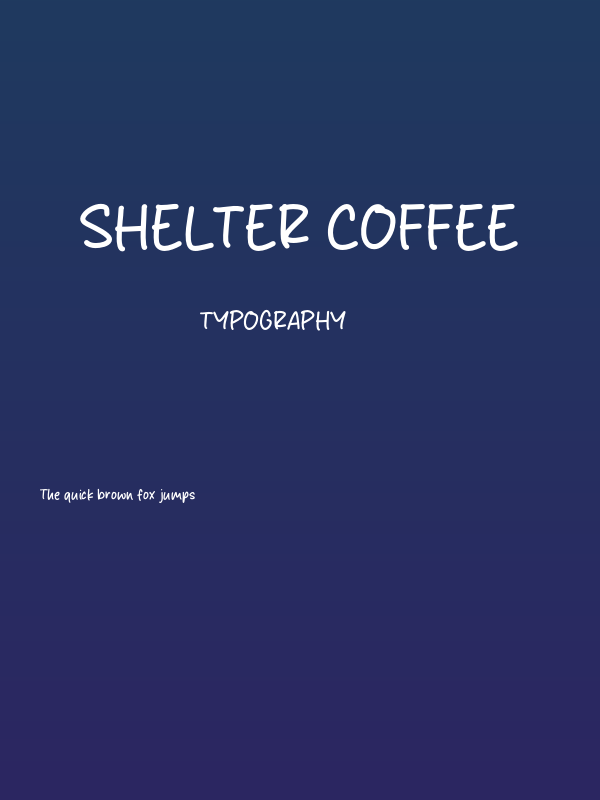Shelter Coffee Poster