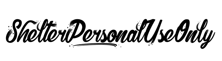Shelter_PersonalUseOnly  フリーフォントのダウンロード