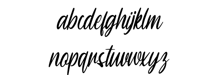 Sheltone Font LOWERCASE