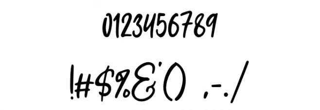 Shelva Font OTHER CHARS