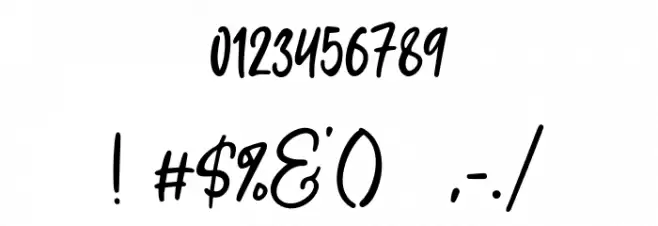 Shelva Font OTHER CHARS