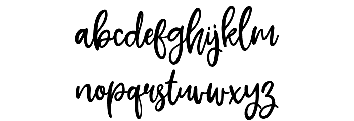 Shelva Font LOWERCASE