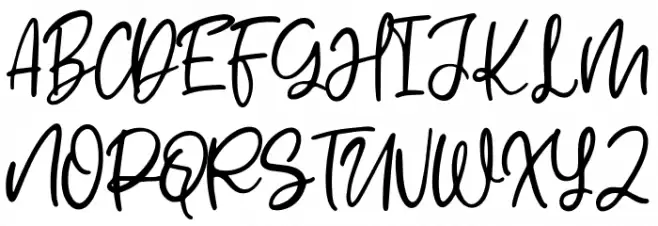 Shelva Font UPPERCASE