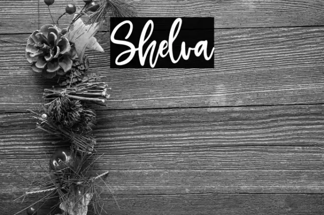 Shelva Font examples