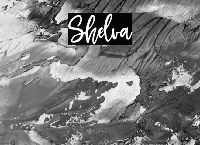 Shelva Font examples