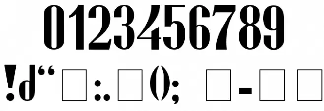 Shemokhmedy-ITV Font OTHER CHARS