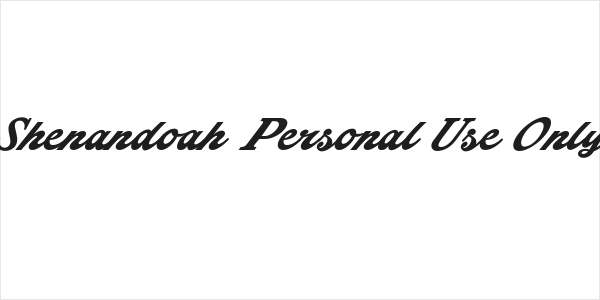 Shenandoah Personal Use Only Logo