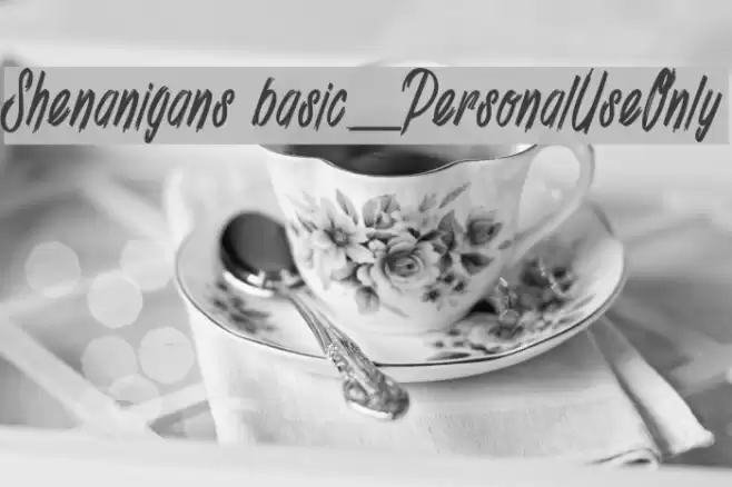 Shenanigans basic_PersonalUseOnly Шрифта examples