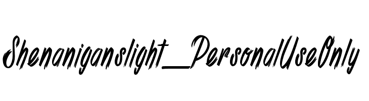 Shenanigans light_PersonalUseOnly  font caratteri gratis