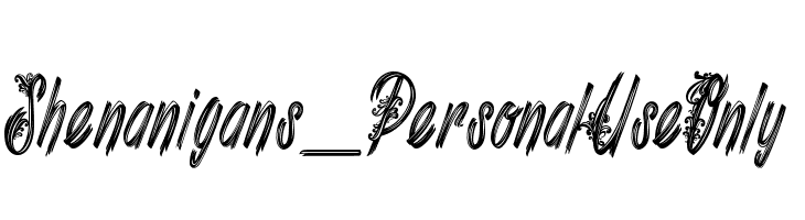 Shenanigans_PersonalUseOnly  baixar fontes gratis