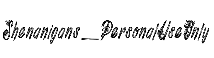 Shenanigans_PersonalUseOnly  Free Fonts Download