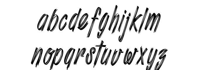 Shenanigans_PersonalUseOnly Font LOWERCASE