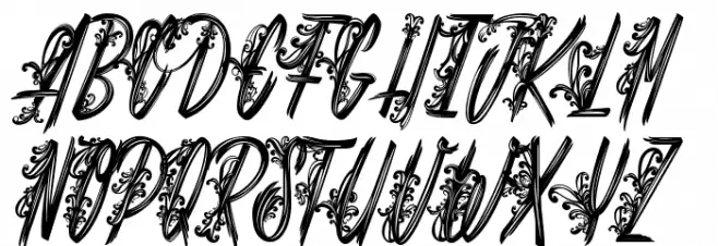 Shenanigans_PersonalUseOnly Font Litere mari