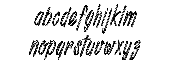 Shenanigans_PersonalUseOnly Font LOWERCASE