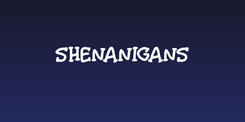 Shenanigans Social Header