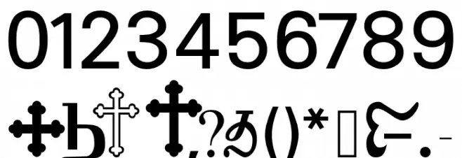 Shenouda-A Font OTHER CHARS