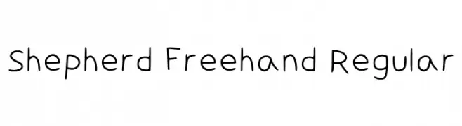 Shepherd Freehand Regular 字体
