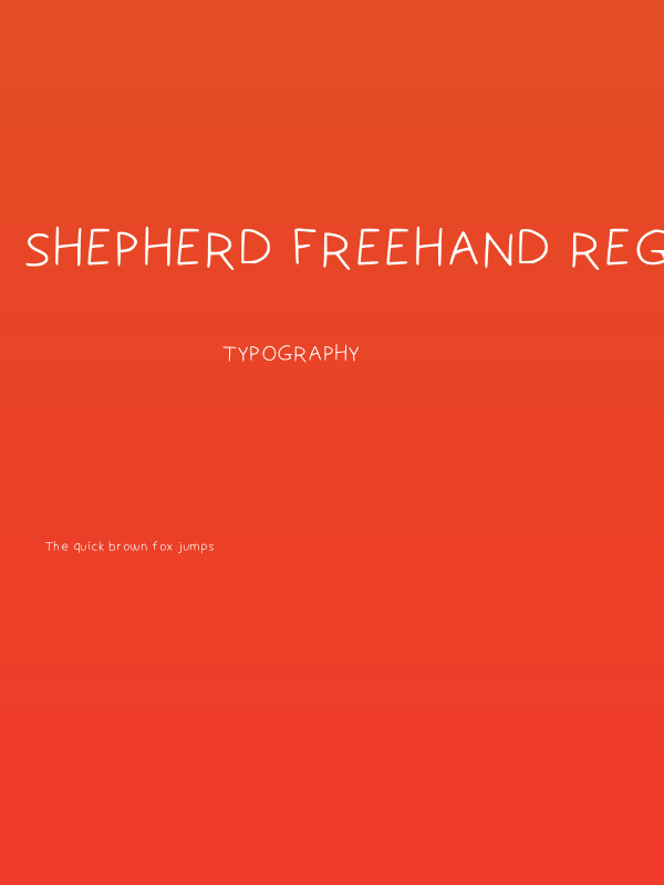 Shepherd Freehand Regular Poster