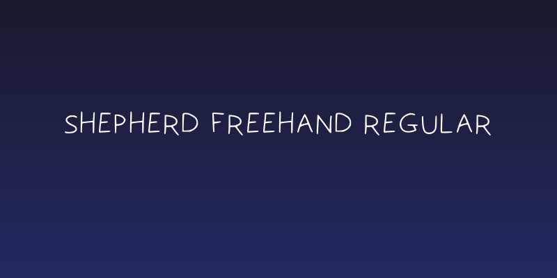 Shepherd Freehand Regular Social Header