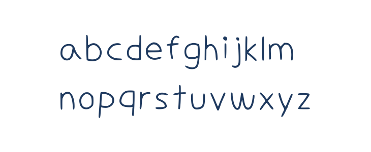 Shepherd Freehand Regular Lowercase