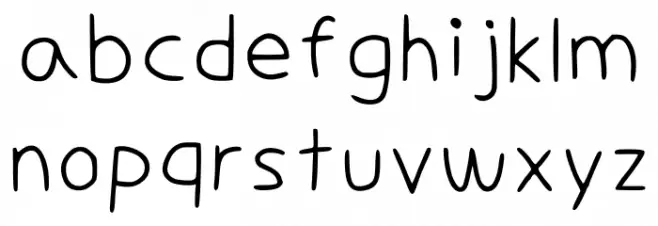 Shepherd Freehand Regular 字体 小写