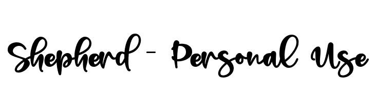 Shepherd - Personal Use  Descarca Fonturi Gratis