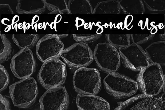 Shepherd - Personal Use Font examples