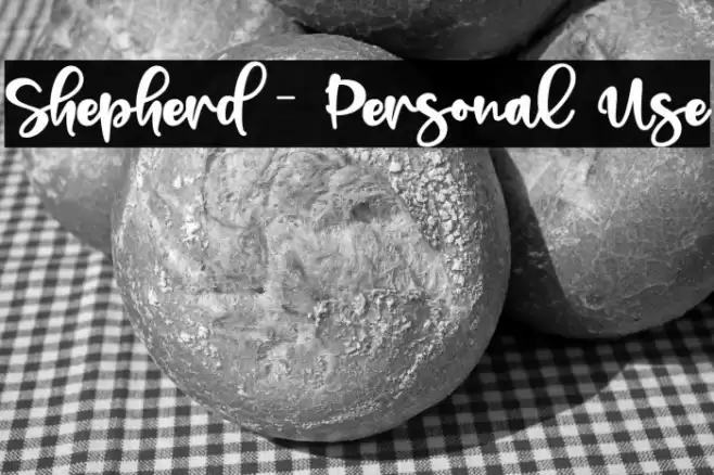 Shepherd - Personal Use Font examples