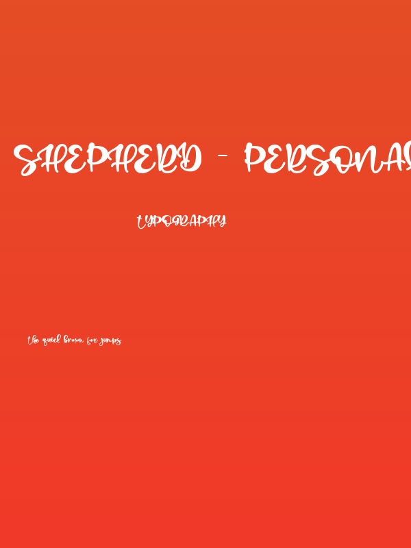 Shepherd - Personal Use Poster