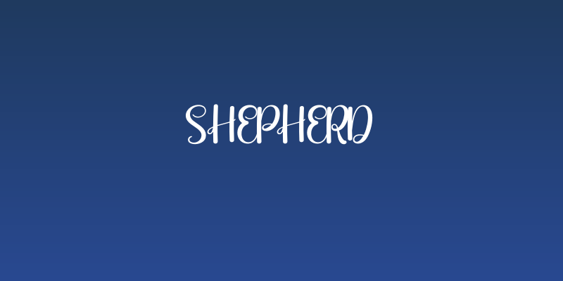 Shepherd Social Header