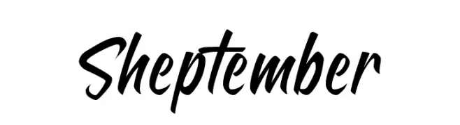 Sheptember  Frei Schriftart Herunterladen