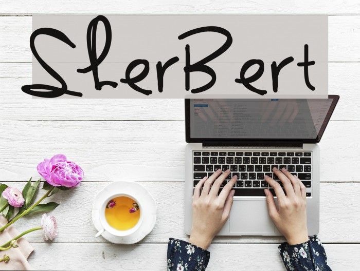 Sherbert Font examples