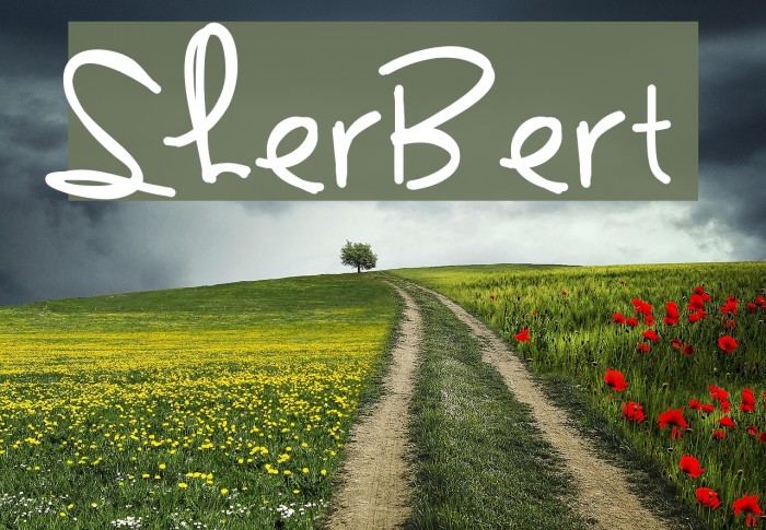 Sherbert Font examples