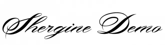 Shergine Demo  Frei Schriftart Herunterladen