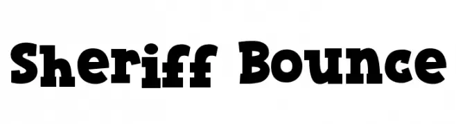 Sheriff Bounce  Fuentes Gratis Descargar