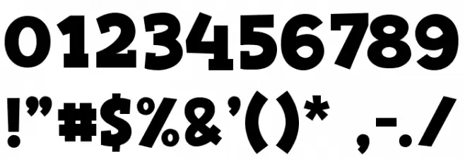 Sheriff Bounce Font OTHER CHARS