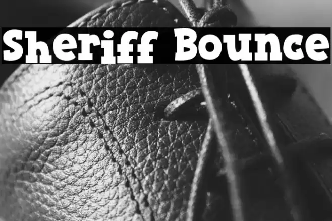 Sheriff Bounce Font examples