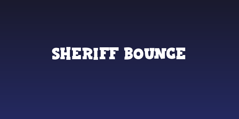 Sheriff Bounce Social Header