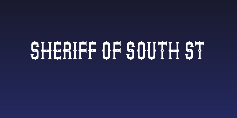 Sheriff of South St Social Header