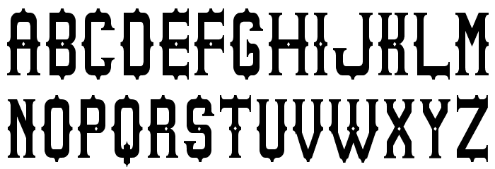 Sheriff of South St Font LOWERCASE