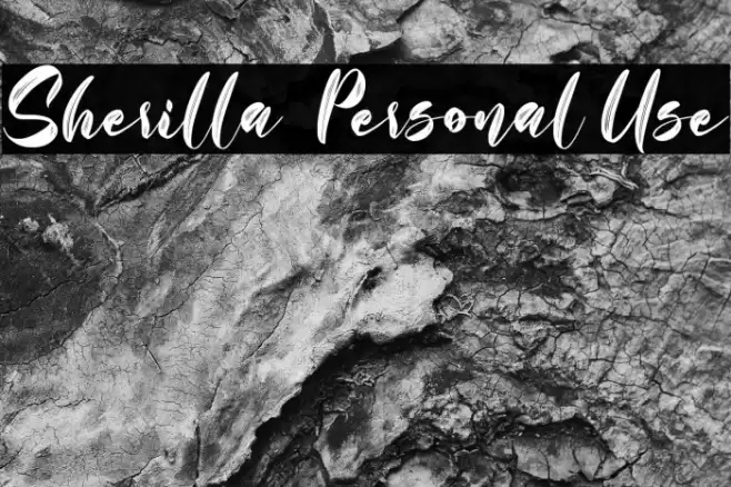 Sherilla - Personal Use Font examples