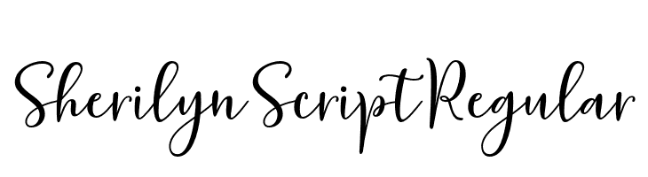 Sherilyn Script Regular  フリーフォントのダウンロード