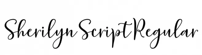 Sherilyn Script Regular  Frei Schriftart Herunterladen