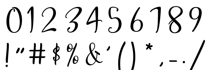 Sherilyn Script Regular Font OTHER CHARS