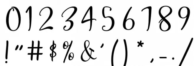 Sherilyn Script Regular Font OTHER CHARS