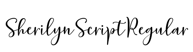 Sherilyn Script Regular  नि: शुल्क फ़ॉन्ट्स डाउनलोड