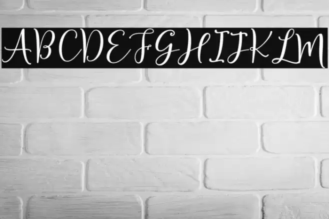 Sherilyn Script Regular Font examples